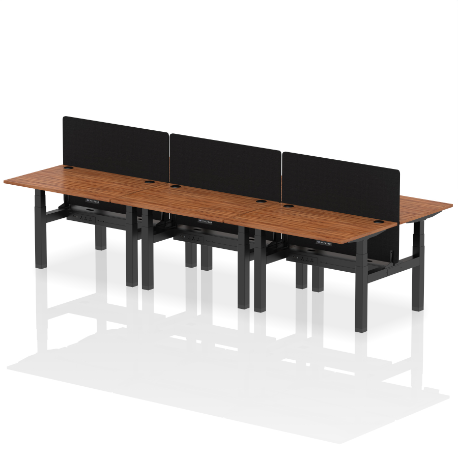 Rayleigh Back-to-Back 6 Person Height Adjustable Bench Desk